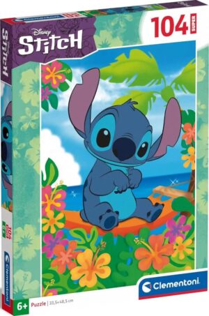 Детски пъзел Clementoni от 104 части - Стич (вариант 3)
