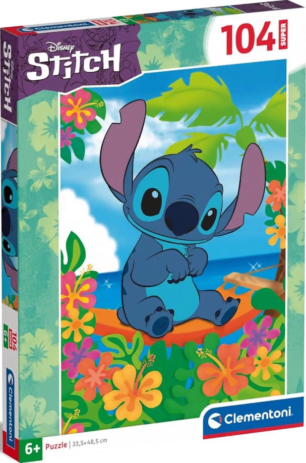 Детски пъзел Clementoni от 104 части - Стич (вариант 3)