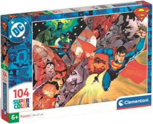 Детски пъзел Clementoni от 104 части - Супермен в действие