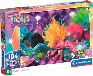 Холограмен пъзел Clementoni от 104 части - Тролчетата 3