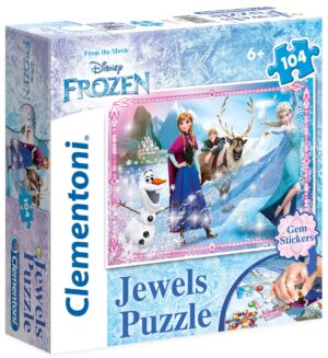 Детски пъзел Clementoni от 104 части - Замръзналото кралство