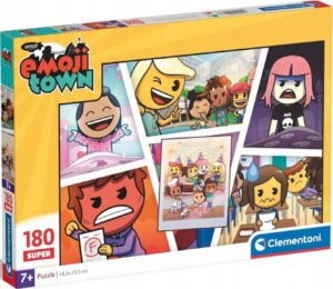 Детски пъзел Clementoni от 180 части - Град Емоджи (вариант 2)