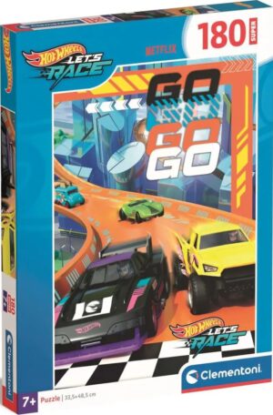 Детски пъзел Clementoni от 180 части - Hot Wheels