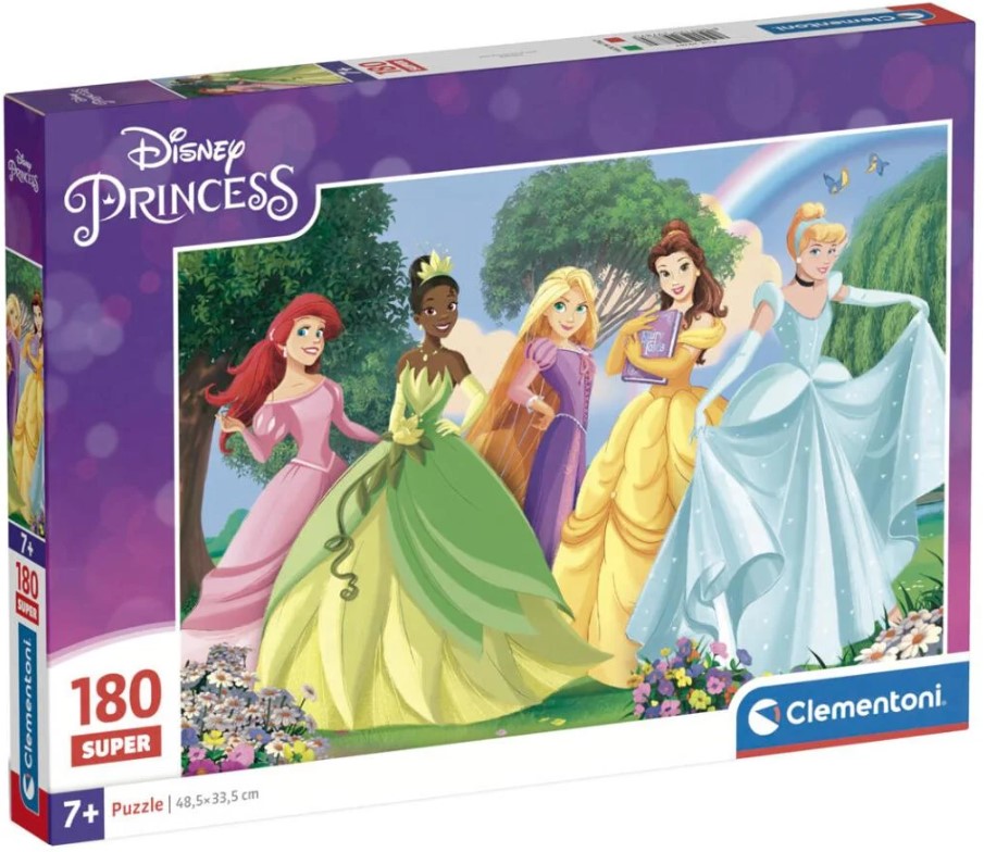 Детски пъзел Clementoni от 180 части - Принцесите на Дисни
