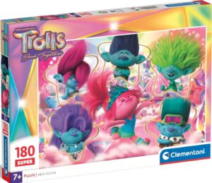 Детски пъзел Clementoni от 180 части - Тролчетата 3