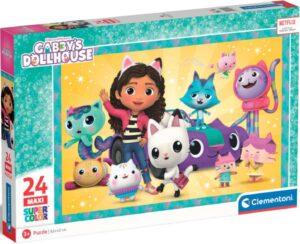 Детски пъзел Clementoni от 24 части - Къщата за кукли на Габи (вариант 2)