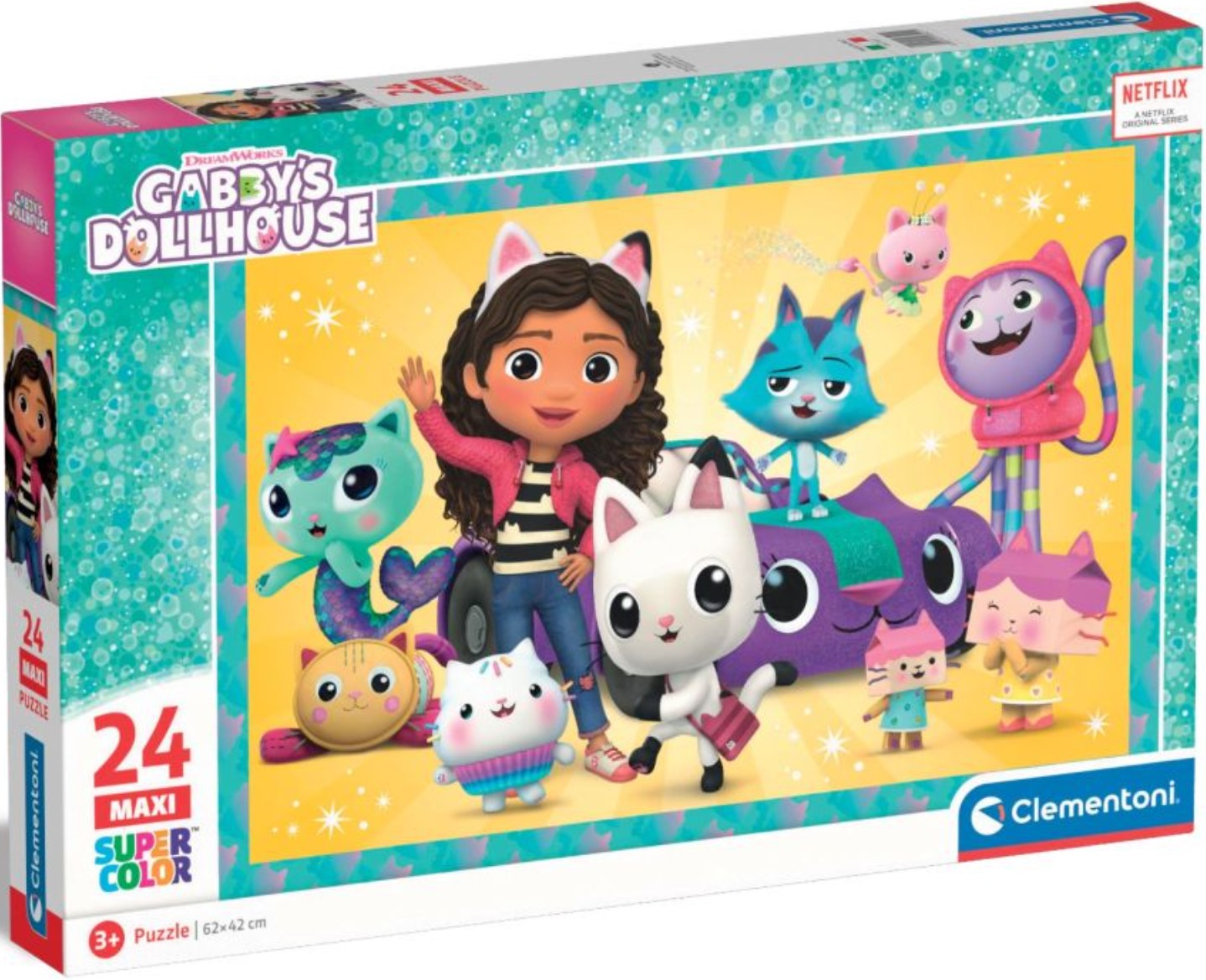 Детски пъзел Clementoni от 24 части - Къщата за кукли на Габи (вариант 2)