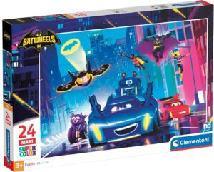 Детски пъзел Clementoni от 24 макси части - Batwheels
