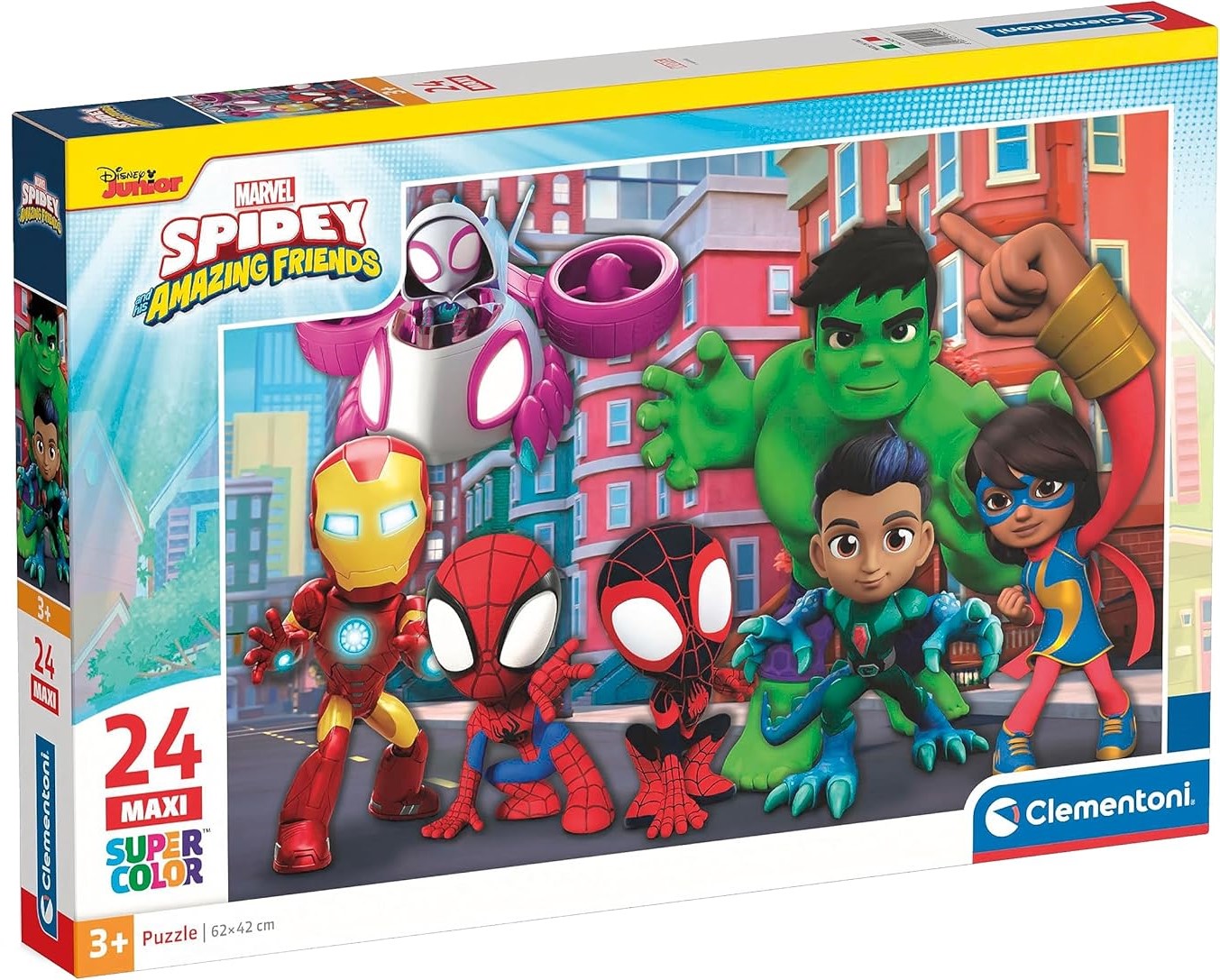Детски пъзел Clementoni от 24 макси части - Спайди и невероятните му приятели
