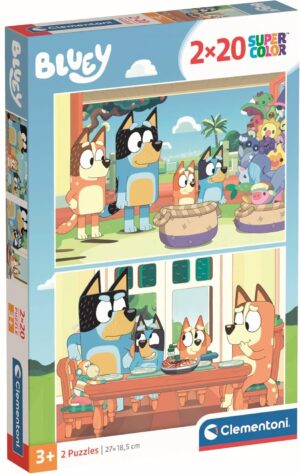 Детски пъзел Clementoni от 2 x 20 части - Блуи