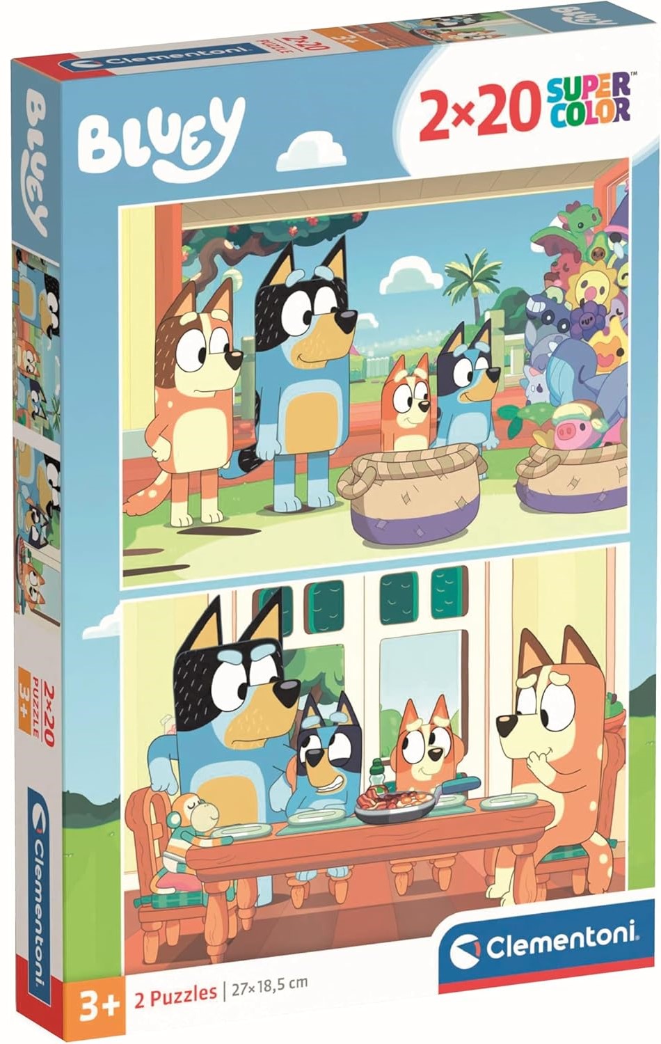 Детски пъзел Clementoni от 2 x 20 части - Блуи