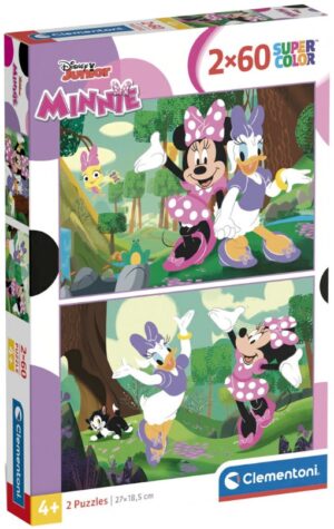 Детски пъзел Clementoni от 2 x 60 части - Мини Маус