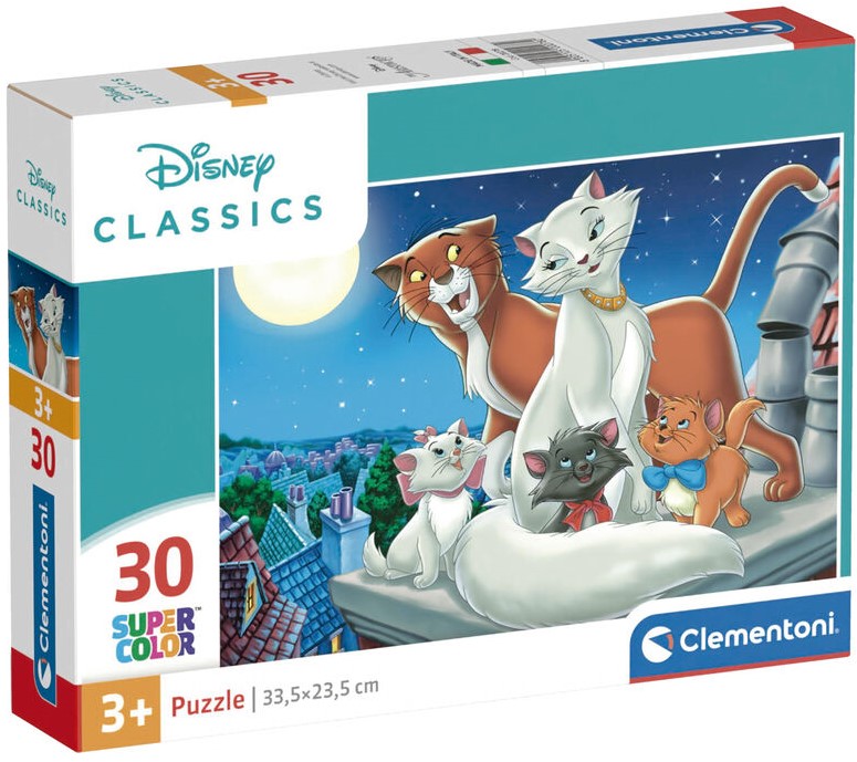 Детски пъзел Clementoni от 30 части - Аристокотките