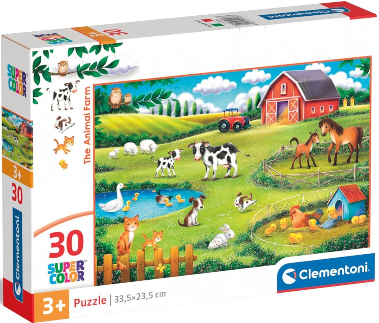 Детски пъзел Clementoni от 30 части - Ферма за животни