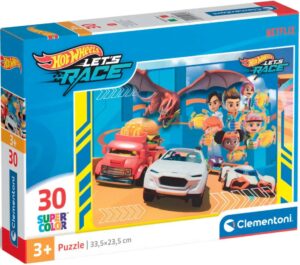 Детски пъзел Clementoni от 30 части - Hot Wheels