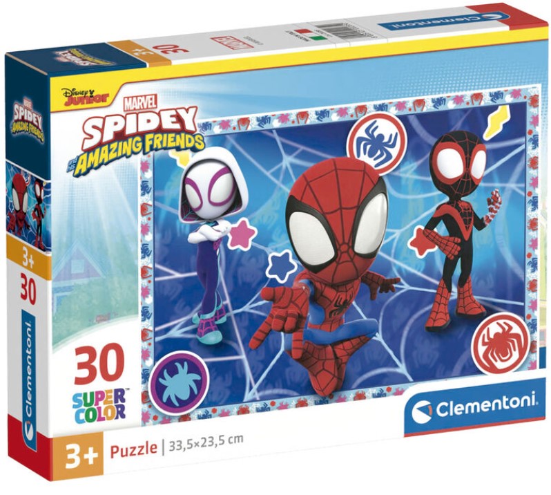 Детски пъзел Clementoni от 30 части - Спайди и невероятните му приятели