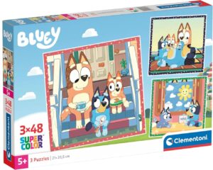 Детски пъзел Clementoni от 3 x 48 части - Блуи