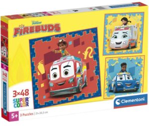 Детски пъзел Clementoni от 3 x 48 части - Firebuds
