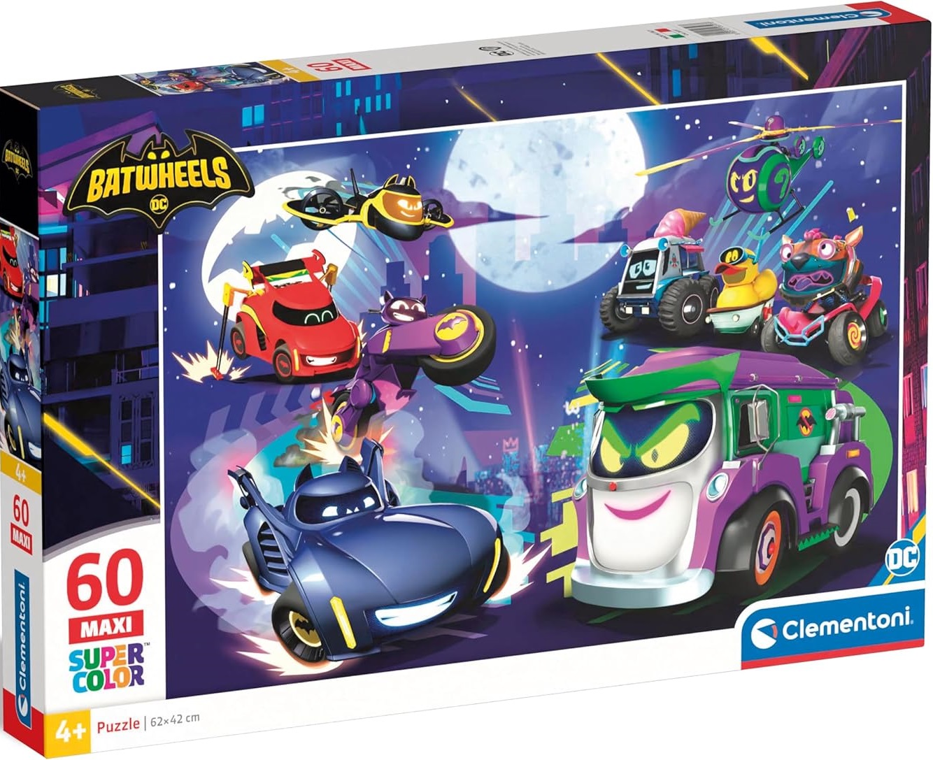 Детски пъзел Clementoni от 60 части - Batwheels (вариант 2)