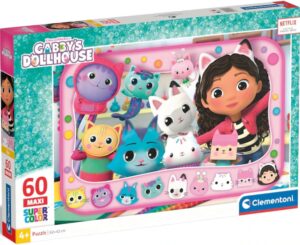 Детски пъзел Clementoni от 60 части - Къщата за кукли на Габи (вариант 2)