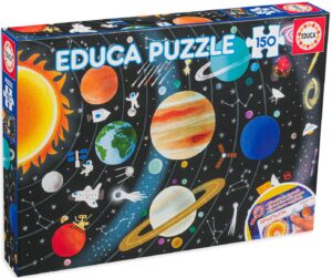 Детски пъзел Educa от 150 части - Слънчева система