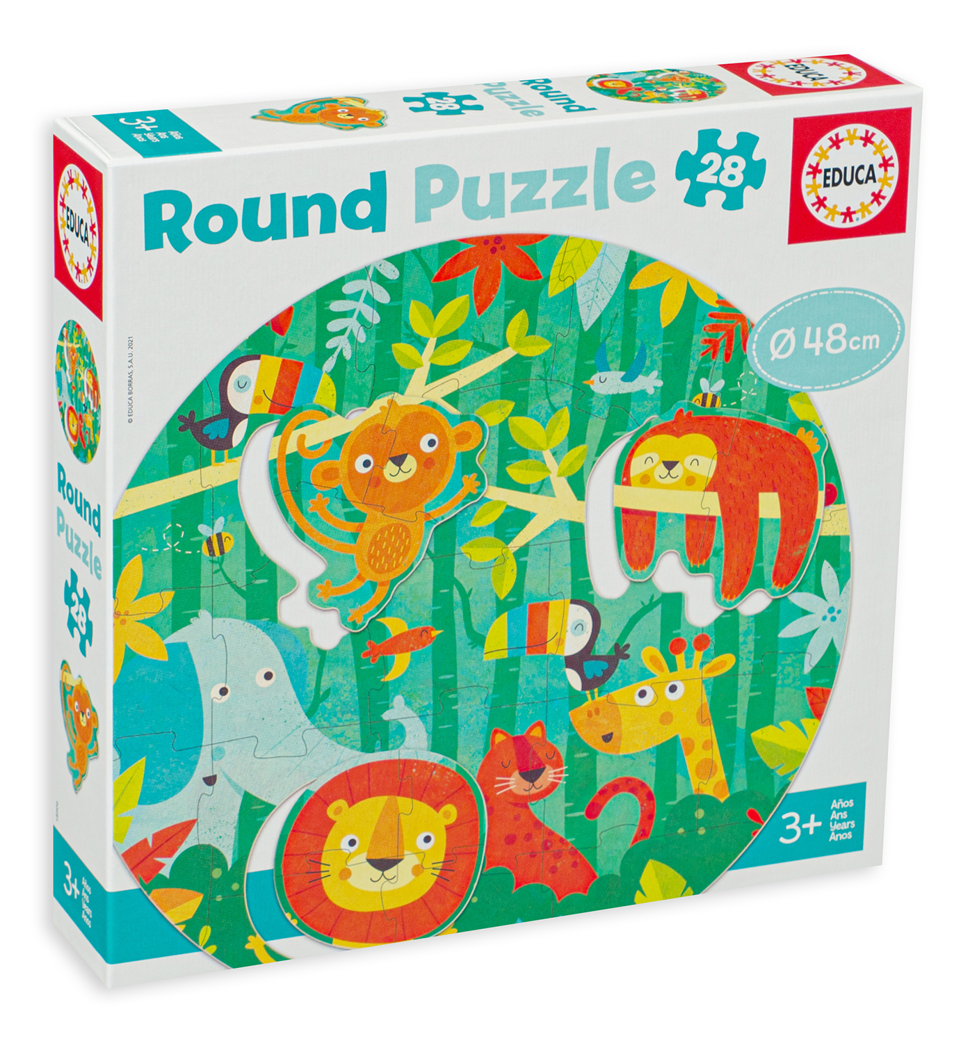 Детски пъзел Educa от 28 части - Джунгла