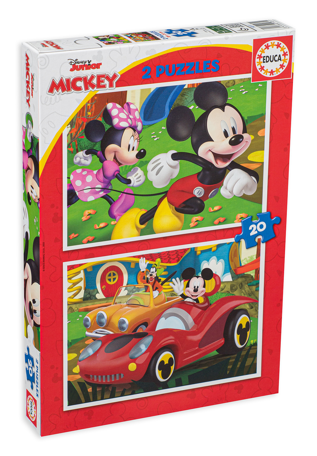 Детски пъзел Educa от  2 х 20 части - Мики Маус