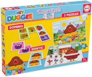 Детски пъзел Educa 4 в 1 - Hey Duggee