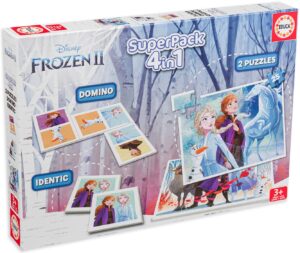 Детски пъзел Educa 4 в 1 - Замръзналото кралство 2