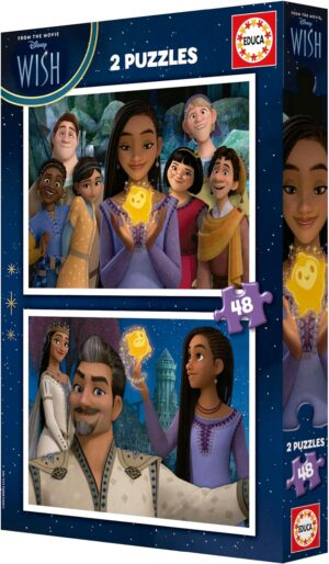 Детски пъзел Educa от 2 x 48 части - Желание