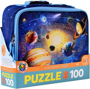 Детски пъзел Eurographics от 100 части - Кутия за обяд "Изследване на Слънчевата система"
