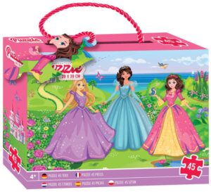 Детски пъзел Grafix от 45 части - Принцеси