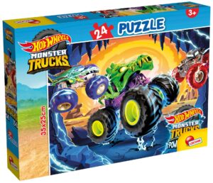 Детски пъзел Lisciani от 24 XXL части - Hot Wheels