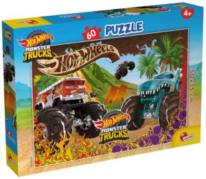 Детски пъзел Lisciani от 60 XXL части - Hot Wheels