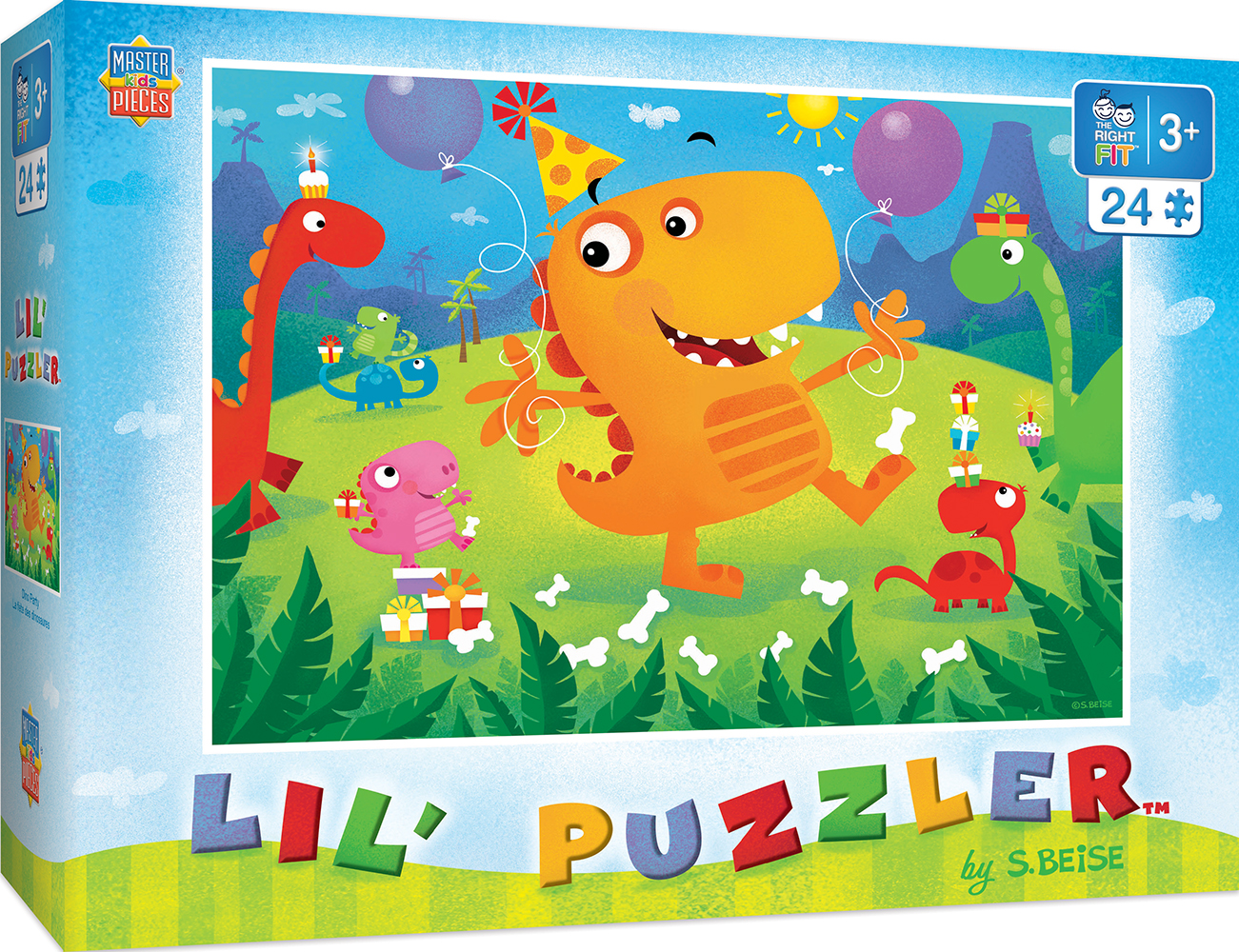 Детски пъзел Master Pieces от 24 части - Весели динозавърчета - Image 2