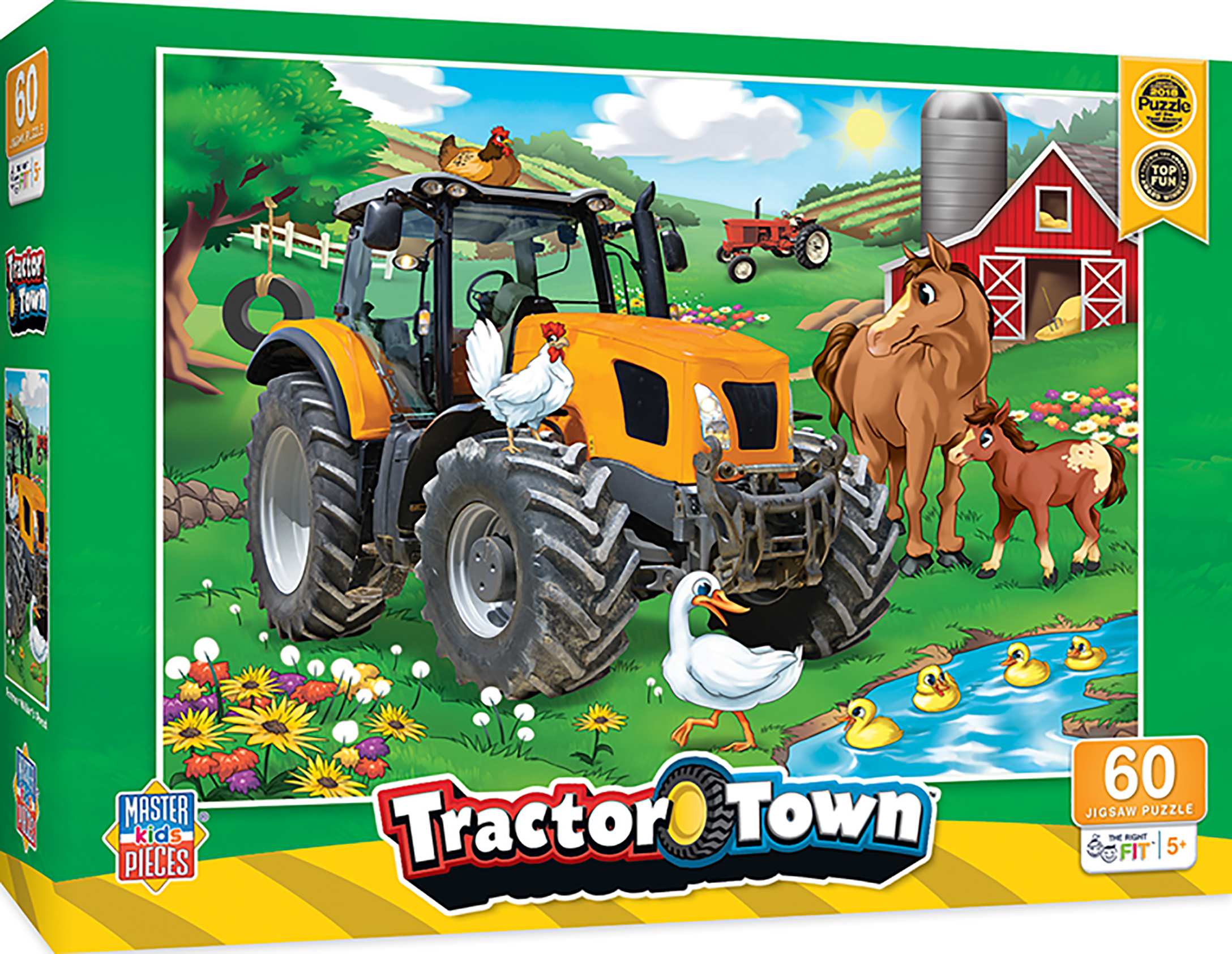 Детски пъзел Master Pieces от 60 XXL части - До езерцето на фермера