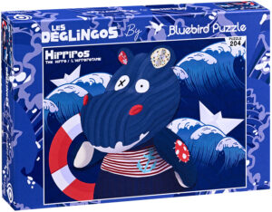 Детски пъзел от 204 XXL части - Хипопотамът Хипипос