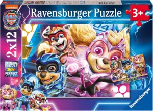Детски пъзел Ravensburger от 2 x 12 части - Пес патрул: Супер филмът