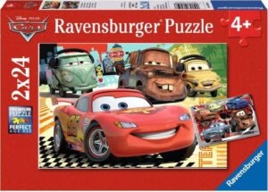 Детски пъзел Ravensburger от 2 x 24 части - Колите