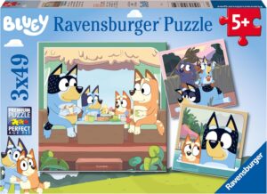 Детски пъзел Ravensburger 3 x 49 части - Блуи