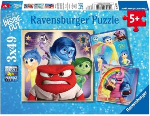 Детски пъзел Ravensburger 3 x 49 части - Отвътре навън