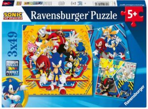 Детски пъзел Ravensburger 3 x 49 части - Соник