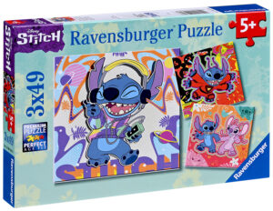 Детски пъзел Ravensburger 3 x 49 части - Стич