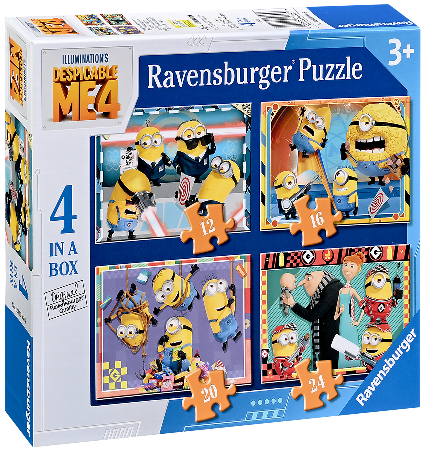 Детски пъзел Ravensburger 4 в 1 - Аз, проклетникът 4
