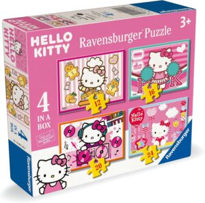 Детски пъзел Ravensburger 4 в 1 - Hello Kitty