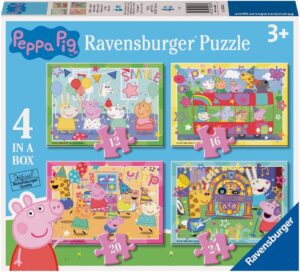 Детски пъзел Ravensburger 4 в 1 - Прасенцето Пепа