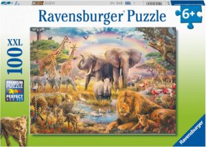Детски пъзел Ravensburger от 100 XXL части - Африканско сафари