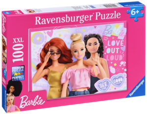 Детски пъзел Ravensburger от 100 XXL части - Барби