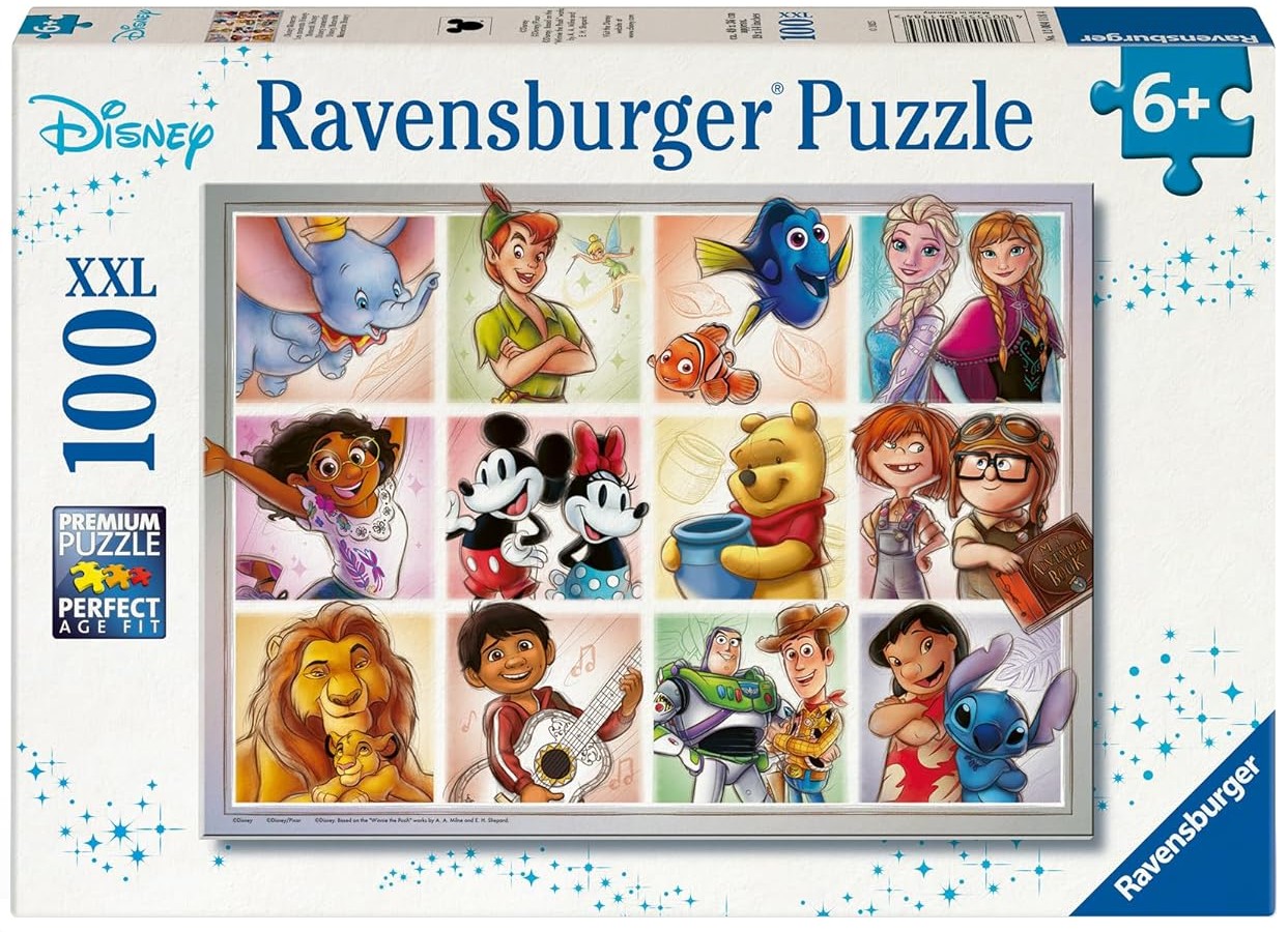 Детски пъзел Ravensburger от 100 XXL части - Дисни герои