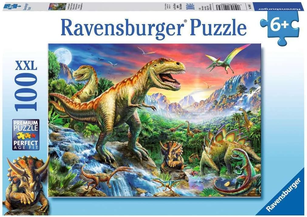 Детски пъзел Ravensburger от 100 XXL части - Ерата на динозаврите